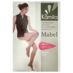 Kamila Mabel 140 Den - Tights With Control Panty Size 4 Black
