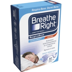 Breathe Right Breath Clear - 30 Large Nasal Pads