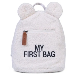 My First Bag - Backpack For Kindergarten - Teddy White