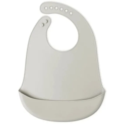 Silicone Bib 4M+ - Grey