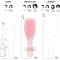 Naturally Curly - detangling brush - Orange/Pink