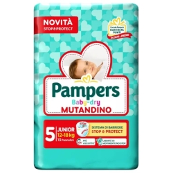 Baby-Dry Mutandino Junior - 13 Diapers Size 5 (12-18 Kg)