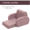 Twist Armchair Dusty pink