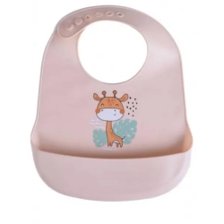 Silicone Bib - Pink