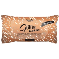 Glitter Mania Bronze - 15 Refreshing Glitter Wipes