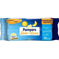 Sun and Moon - 40 sanitizing wipes with chamomile