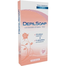 Depilatory Strips Body Delicate Skin 20 Pcs + Fluid Replenishing Post