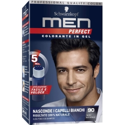Men perfect - hair dye gel n. 90 natural black