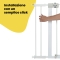 Extension Gate Metal White 14 cm