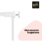 Extension Gate Metal White 14 cm