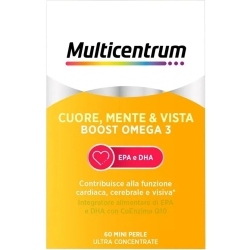 Cuore Mente & Vista Boost Omega3 - EPA E DHA Supplement 120 Pearls