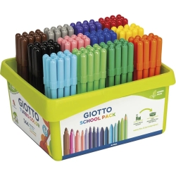 schoolpack of turbo colour 144 assorted markers 5238