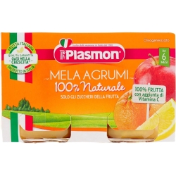 baby food - apple and citrus 6m+ 2 jars of 104 g