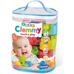 clemmy toy bag with 24 bricks 12m +