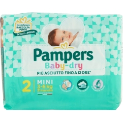 Baby Dry diapers Size 2 3/6 kg 31 diapers