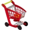 red supermarket shopping cart