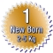 newborn 28 Nappies 2-5 kg size 1