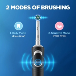 vitality 100 crossaction - electric toothbrush - black
