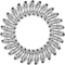 Power - 3 silicone hair tie - Crystal Clear