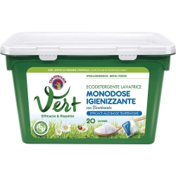 Vert bicarbonate - 20 single doses of sanitizing cleanser