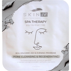 Purifying fabric mask with gray clay
