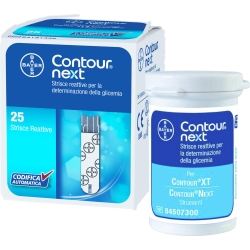 Contour Next 25 Test Strips For Measuring Blood Glucose