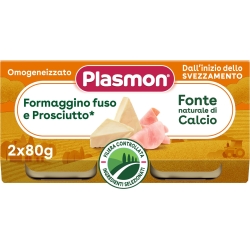 Cheese and cooked ham 6M+ - Baby Food 2 jars of 80 g