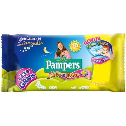 sole e luna sanitizing wipes with chamomile 54 wipes