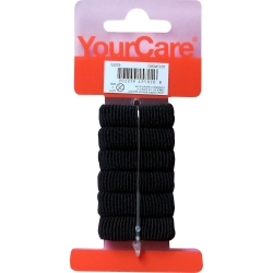6 little sponge elastic hair ties