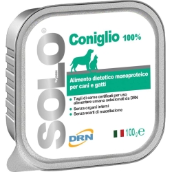 solo coniglio - wet dog & cat food rabbit taste 100g