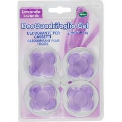 Fresh DeoQuadrifoglio Gel - lavender deodorant for drawers 4 pads