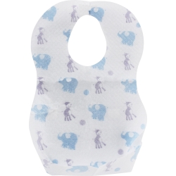 10 Disposable bibs - assorted colors