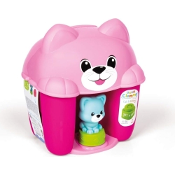 Soft Clemmy Cat & Kitty - Bucket with soft constructions - Assorted Colors