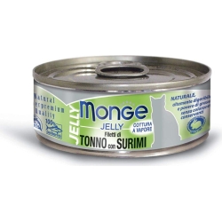 Natural Jelly Tuna / Surimi - moist cat food  80 gr