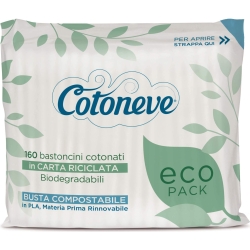 Eco Pack - 60 cotton buds in recycled paper