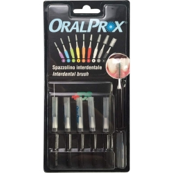 6 interdental brushes Size 8 color black