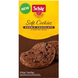 Soft Cookies Double Chocolate Gluten Free 210 G