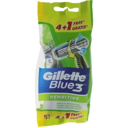 Disposable shaving Shaver blu3 sensitive 1 package x4+1blades