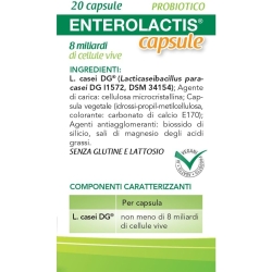 Enterolactis 20 capsules - lactic ferments supplement