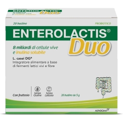 Enterolactis Duo - Fibre & Probiotics Supplement 20 Sachets