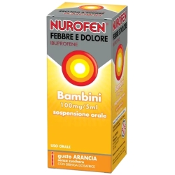 Nurofen Fever & Pain Children 100 Mg/5 Ml - Orange taste 150 ml