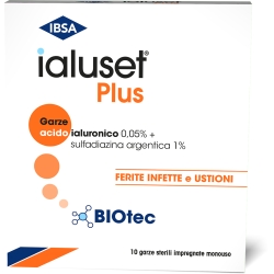 Sterile Gauzes Ialuset Plus Healing 10 x 10 cm 10 Pieces