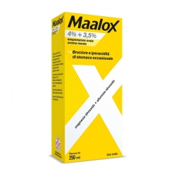Maalox oral suspension 4% + 3.5% mint flavor 250 ml