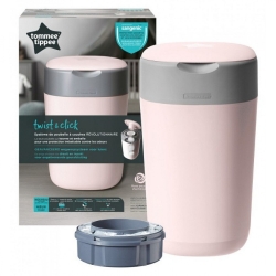 Twist & Click - Container diapers + Reload Pink