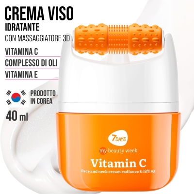 Vitamin C Face Lifting Cream with Roller Massager 40 ml
