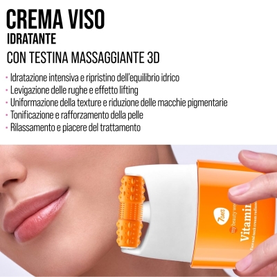Vitamin C Face Lifting Cream with Roller Massager 40 ml
