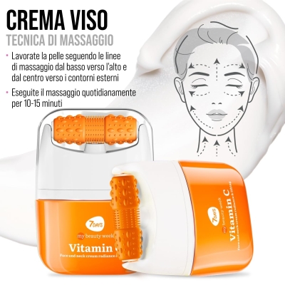 Vitamin C Face Lifting Cream with Roller Massager 40 ml