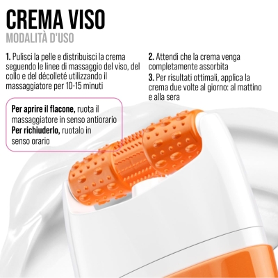 Vitamin C Face Lifting Cream with Roller Massager 40 ml