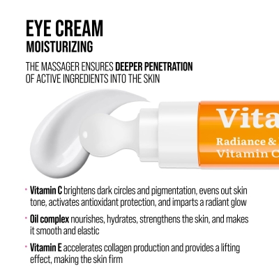 Eye Contour Cream with Vitamin C Anti-Wrinkle and Moisturizing 18 ml