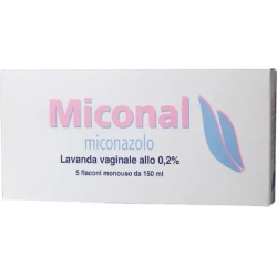 Miconal 2% Vaginal douche - candida treatment 5 single-dose vials